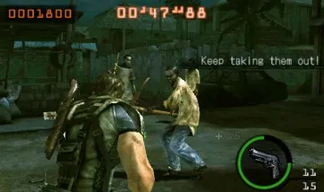 Resident Evil The Mercenaries 3D (Usa) screen shot game playing